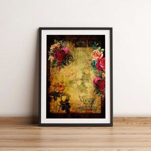Framed vintage‎ wall art